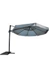 Zweefparasol Virgo 350 cm met volan grijs